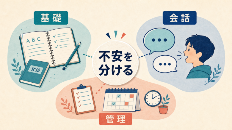 初心者の不安を分けるマップ