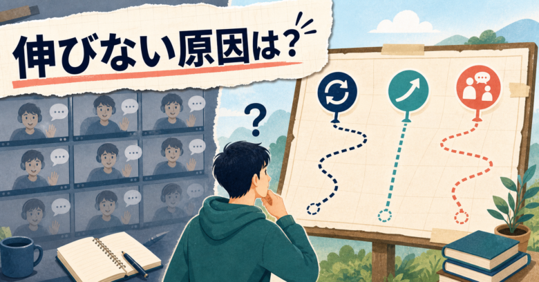 オンライン英会話 伸びないの判断サムネイル