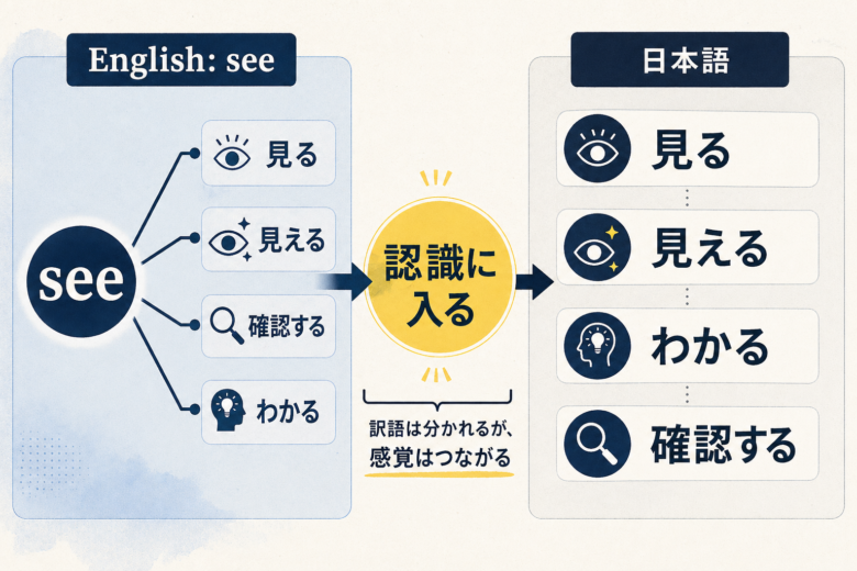 seeはなぜ「見る」だけでなく「わかる」も意味するのか？記事を作成の本文図解3