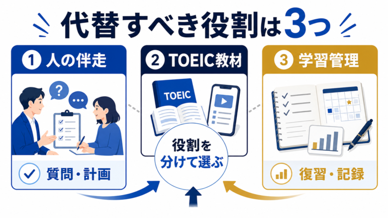 パーソナルコーチ終了後に代替する役割