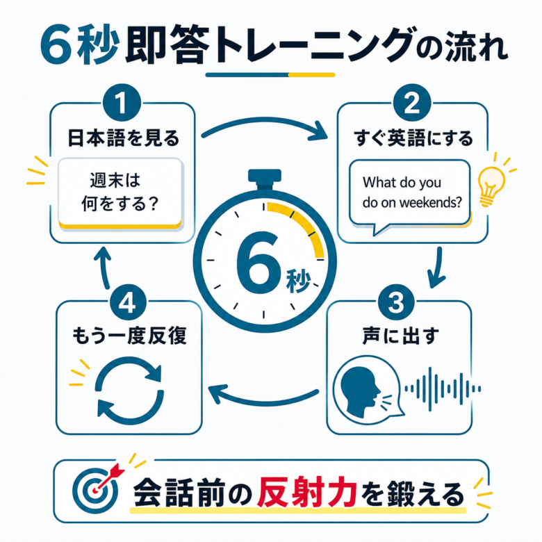 トーキングマラソンの6秒即答トレーニングが向く人の図解