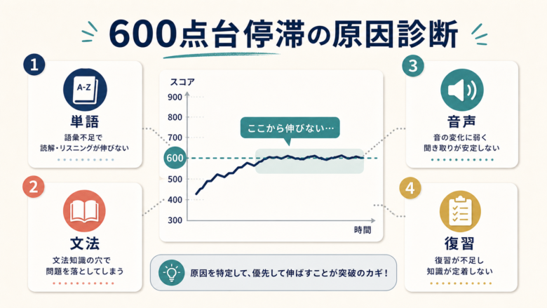 600点台停滞の原因診断