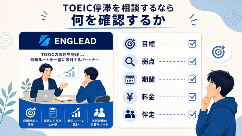 終盤で見る:TOEIC停滞を相談するなら何を確認するか