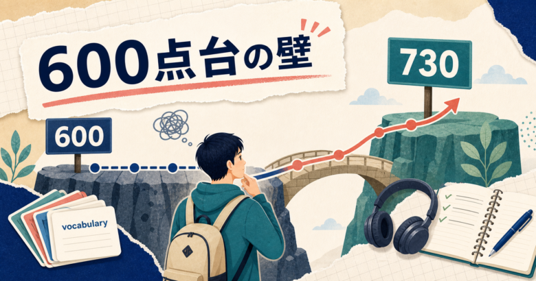 TOEIC 600点台 伸びないの判断サムネイル
