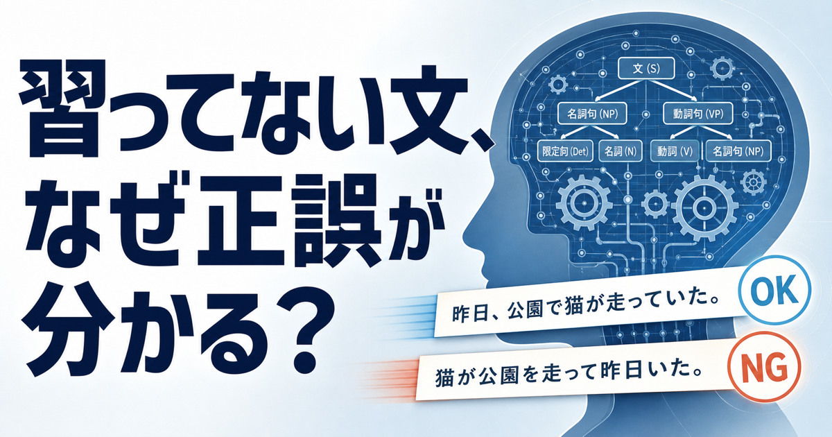 習っていない文の正誤が分かる理由を示すサムネイル