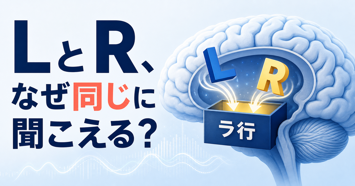 LとRが同じに聞こえる理由を示すサムネイル